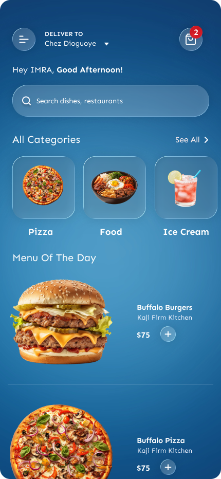 Artemix Home Screen