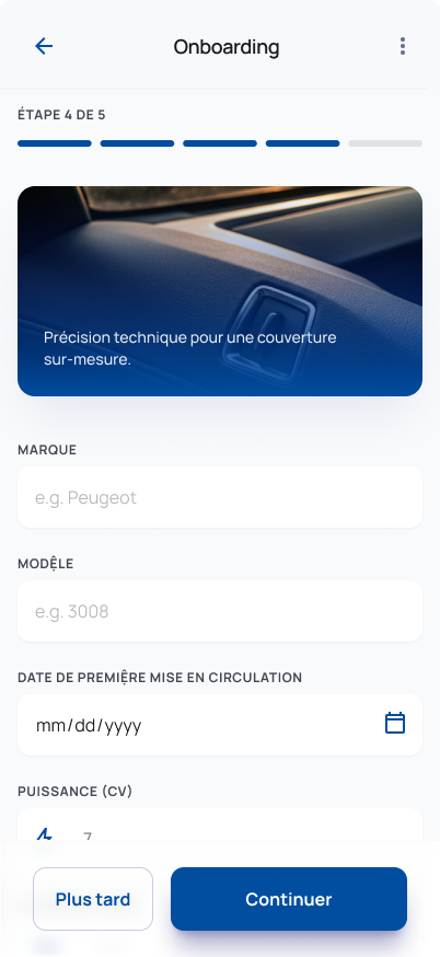 Assur'All Onboarding Step 4