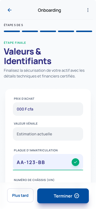 Assur'All Onboarding Step 5