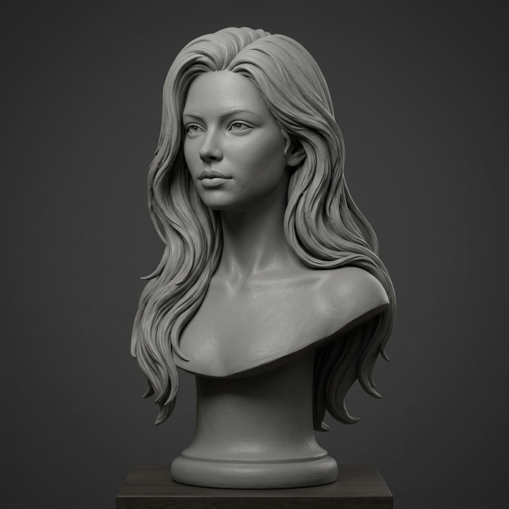3D Female Bust